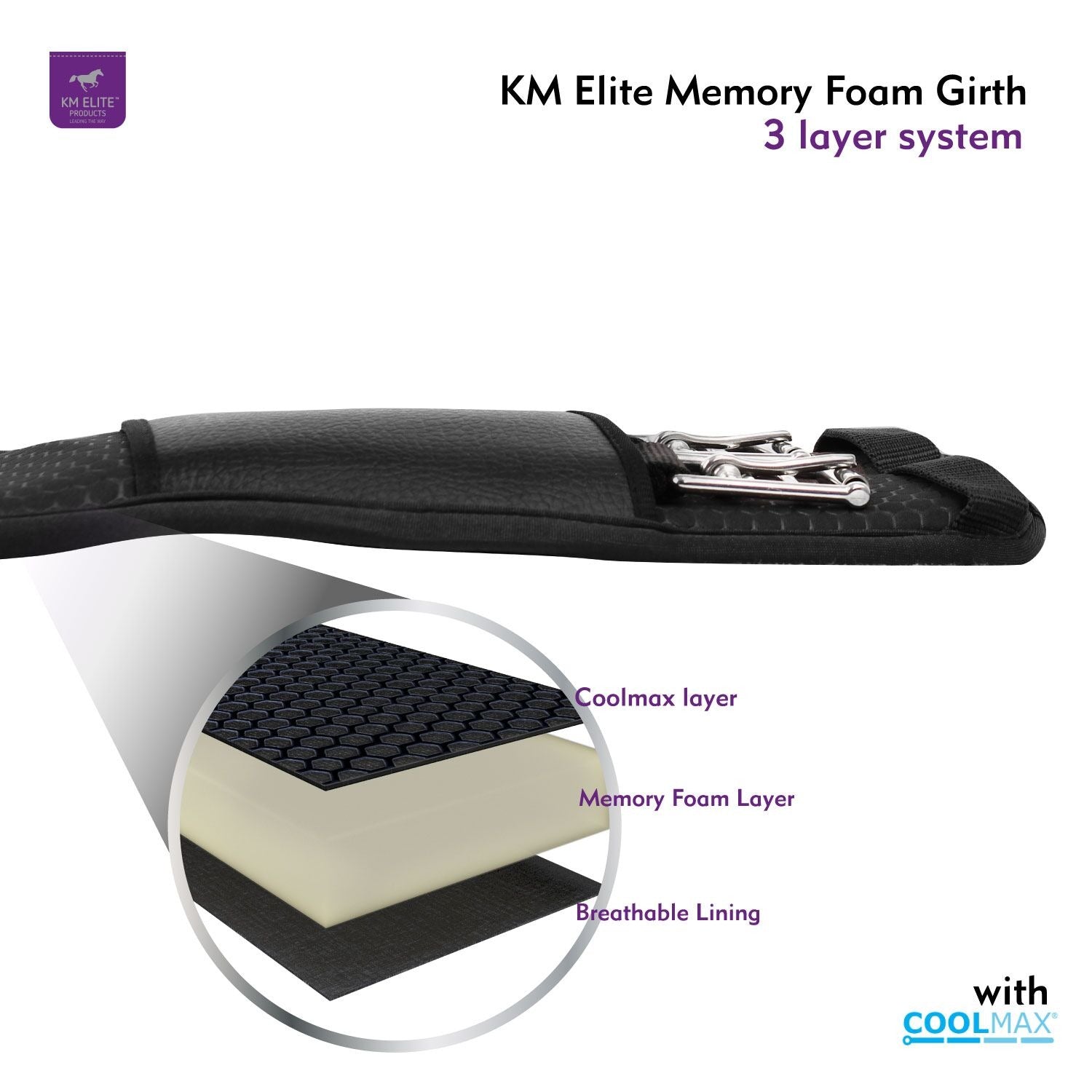 K M Elite Memory Foam General Purpose Girth